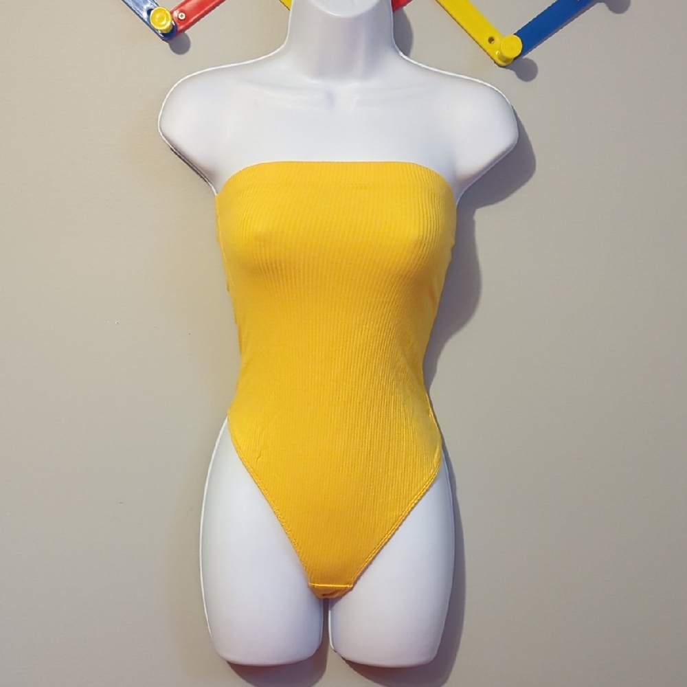 Urban Outfitters Vibrant Yellow Ribbed top